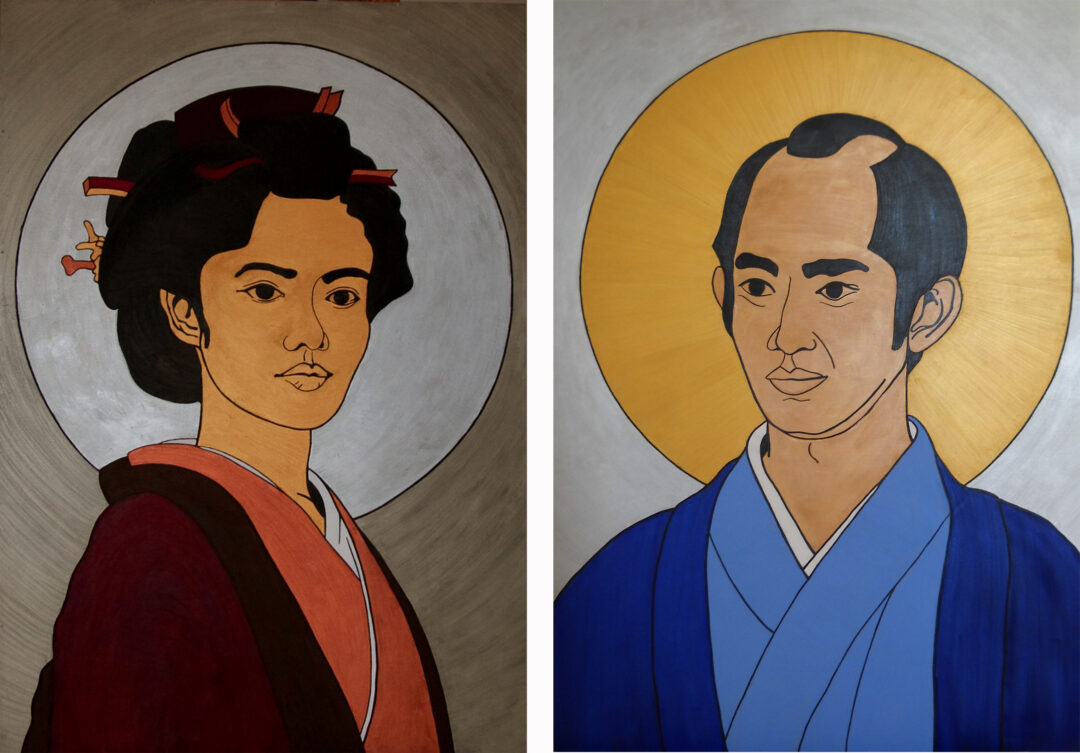 dyptyk Miyazaki Aoi jako Św. Maria Magdalena i Eita jako Św. Mateusz Ewangelista